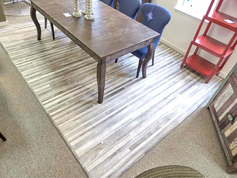 Contemporary Grey & Cream Area Rug