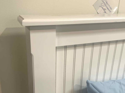 White Beadboard Twin Bed