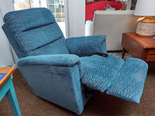 La-Z-Boy Power Recliner In Light Blue Performance Velvet Upholstery