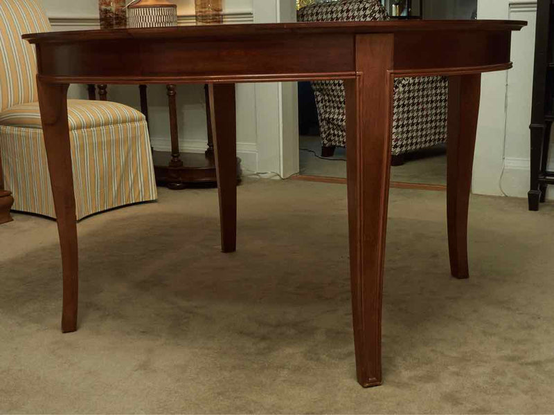 Cherry Round  Veneered Dining Table Includes 20" leaf