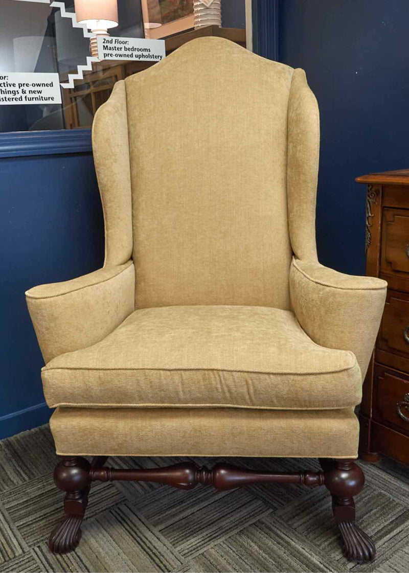 Baker Upholstered Wing Chair