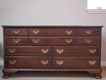 Ethan Allen Dark Stain Cherry 10 Drawer  Dresser