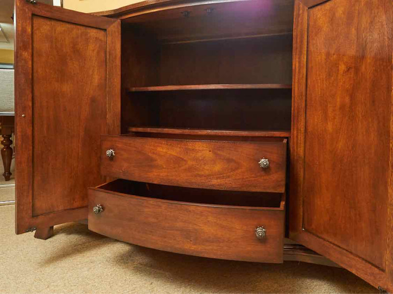 Drexel Mahogany Sideboard with 12 Drawers & 2 Doors with Antique Bronze Handles