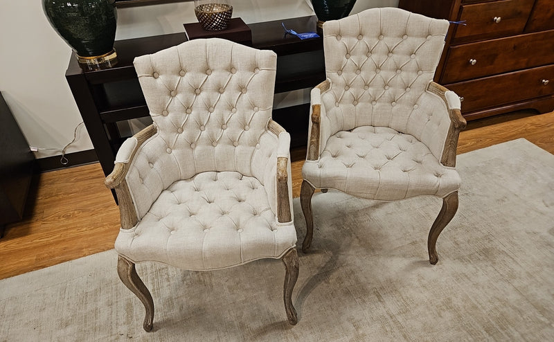 RH Pair of 19th C. French Victorian Armchairs