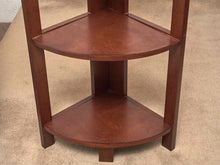 Corner Etagere 4 Shelf In Cherry Stain Finish