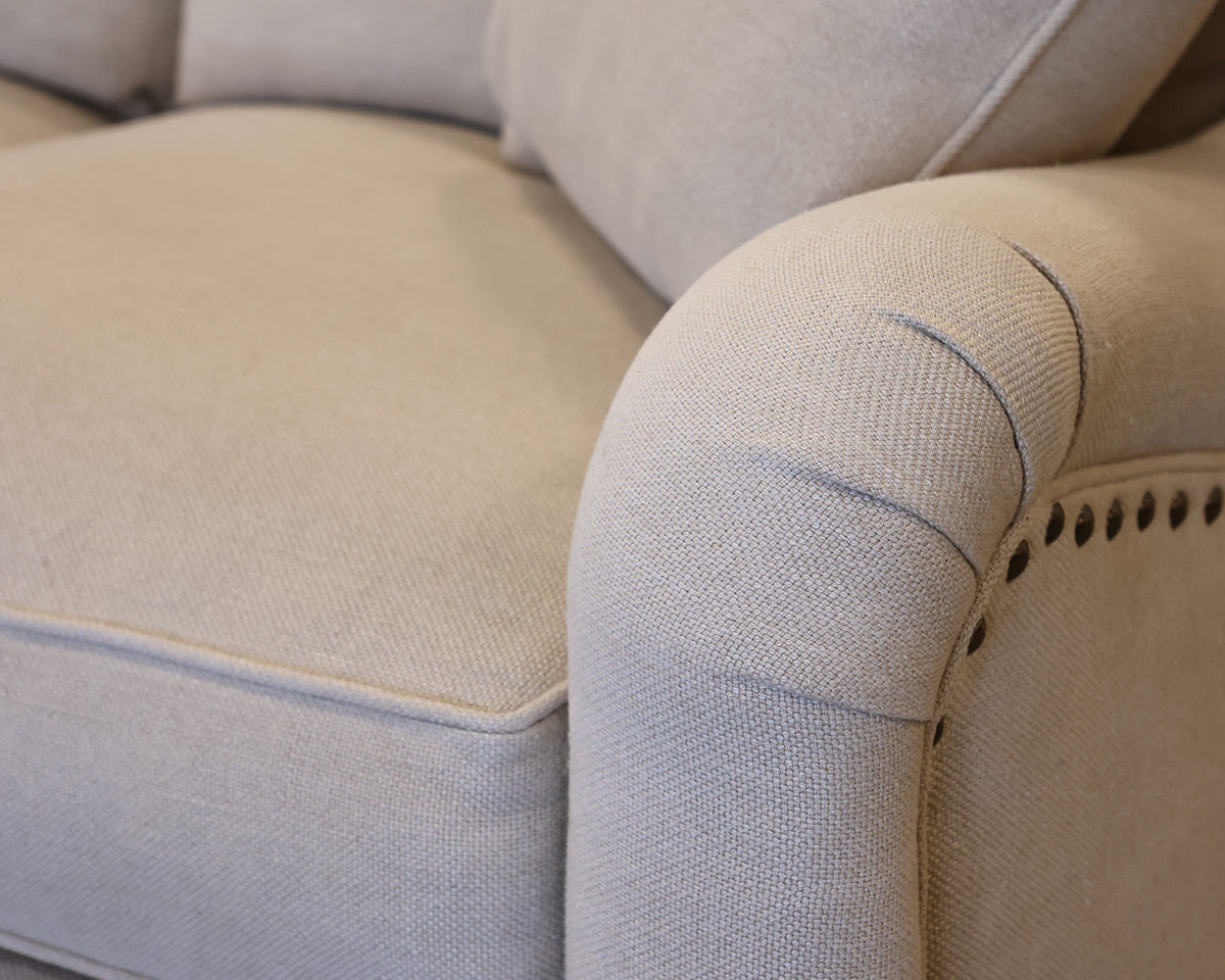 Rowe 3-Cushion 89" Sofa in Performance Linen