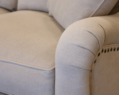 Rowe 3-Cushion 89" Sofa in Performance Linen