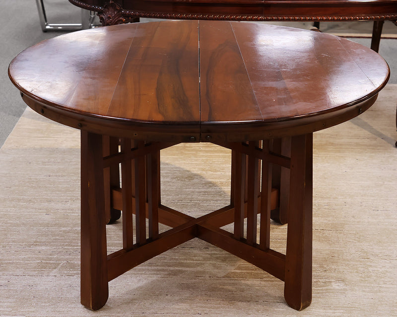 Roche Bobois Tea Route Round Dining Table with 2 Leaves