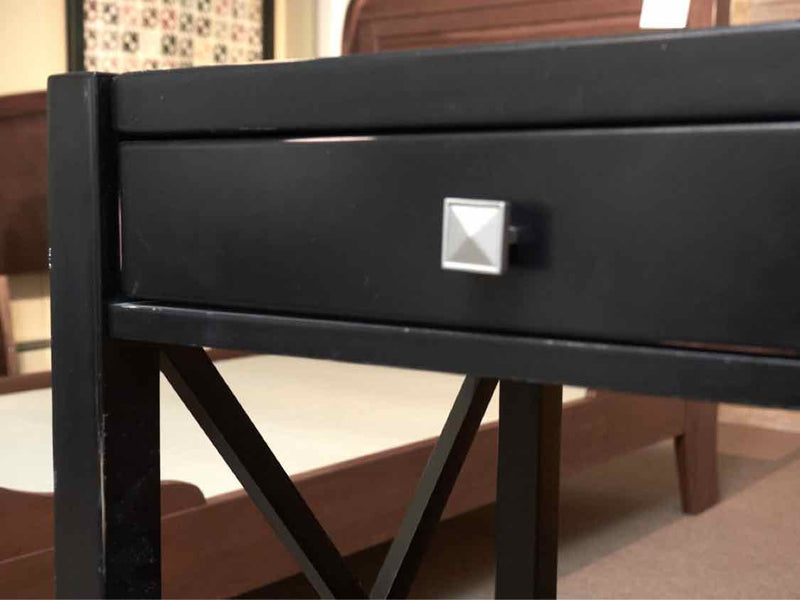 Black Finish 1 Drawer Writing Desk