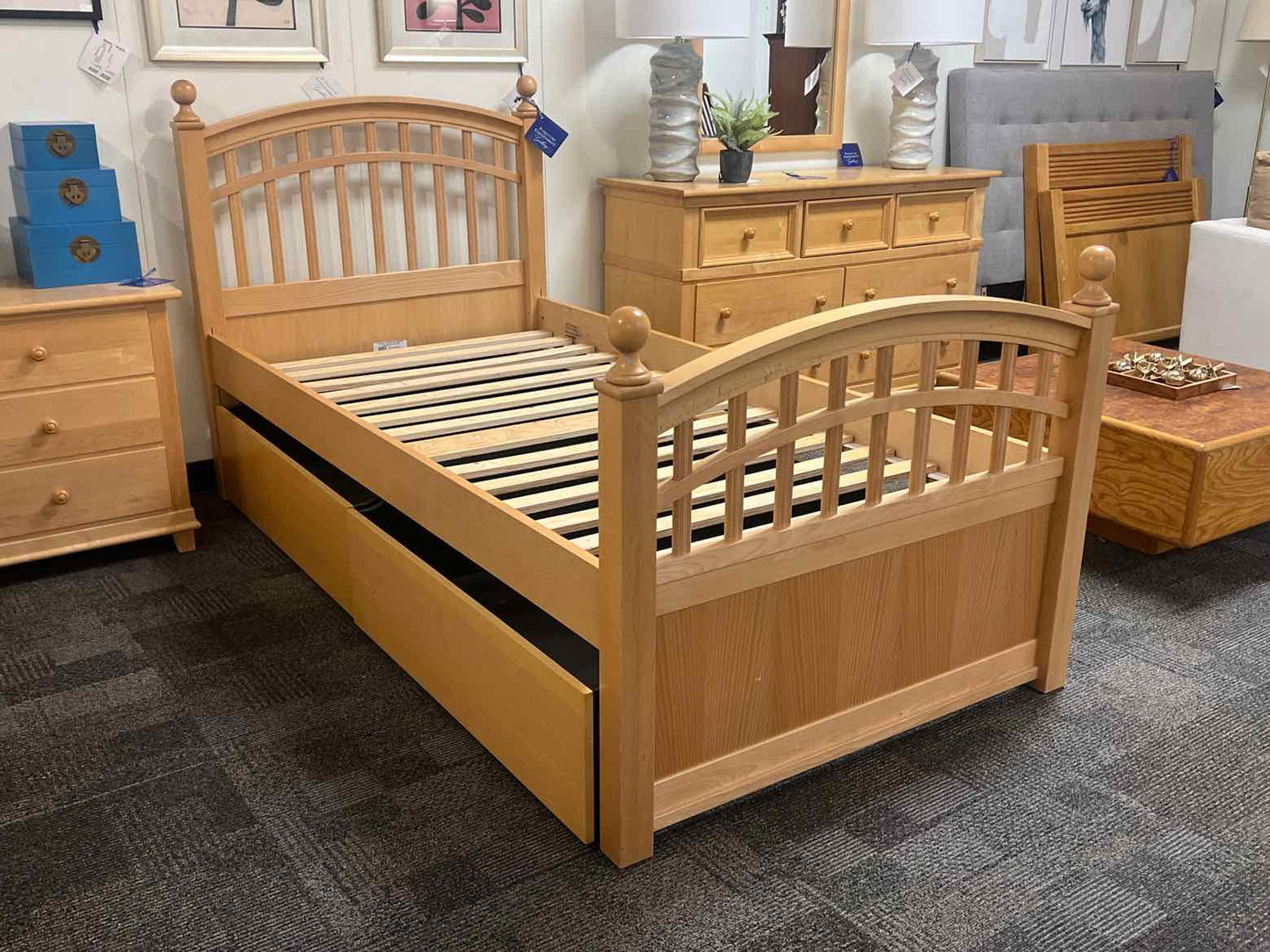 Stanley Young Twin Bed in Oak