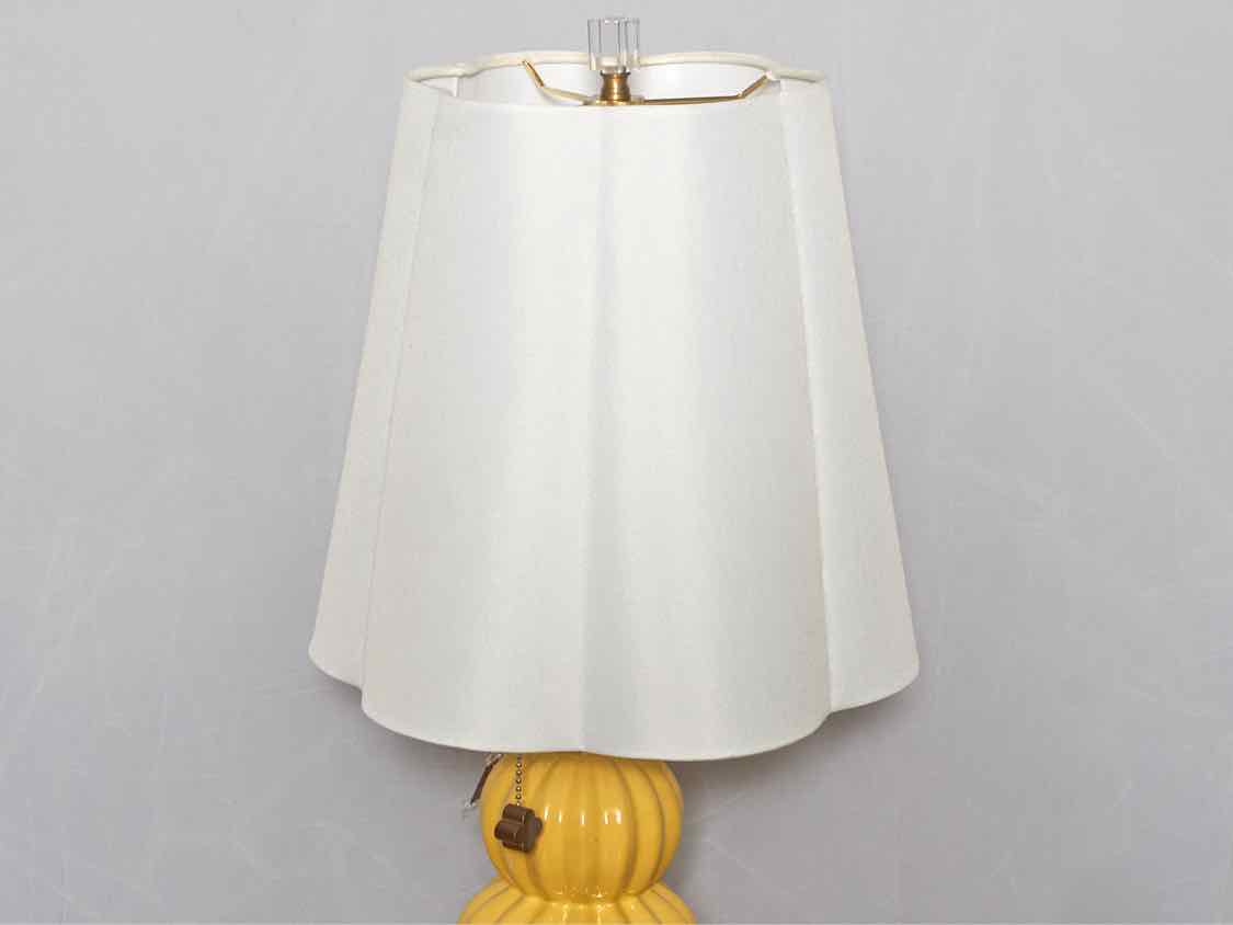 'Ophelia' Tamara Day Yellow Gold Ceramic Table Lamp