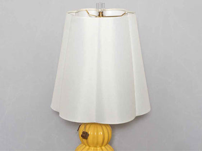 'Ophelia' Tamara Day Yellow Gold Ceramic Table Lamp