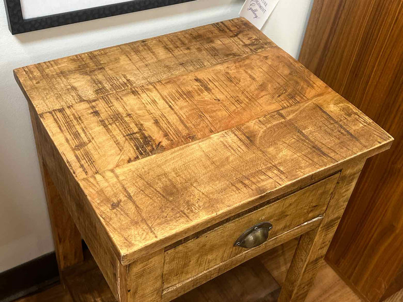 Rustic 1 Drawer Side Table