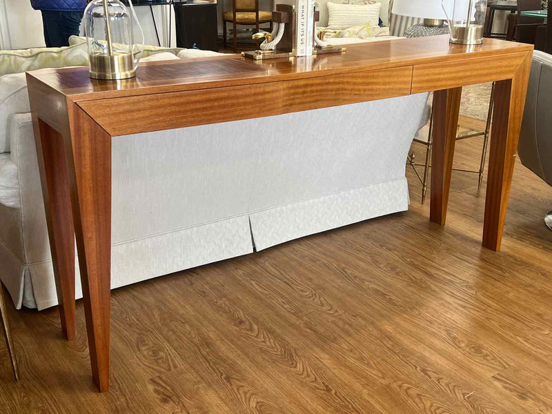 Contemporary Cherry 3 Drawer Console