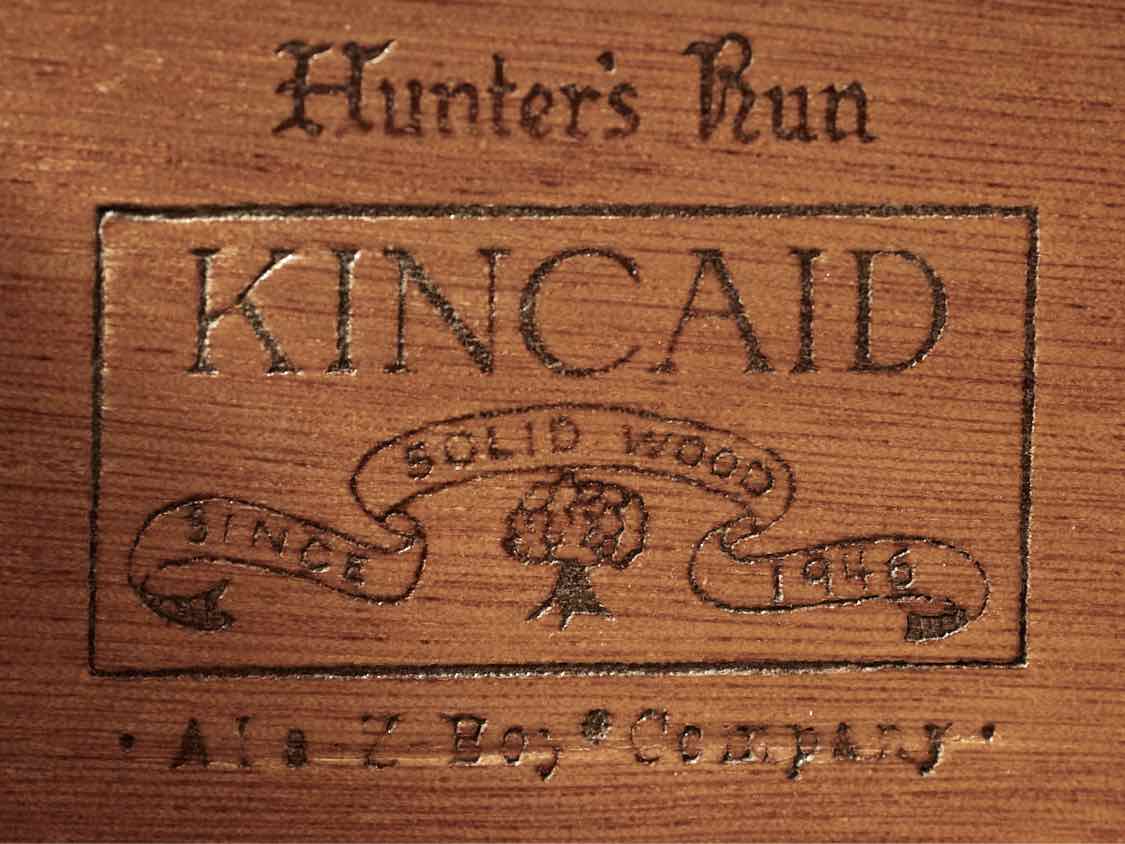 Kincaid Oak 8 Drawer Double Dresser with Ornate Chippendale Handles