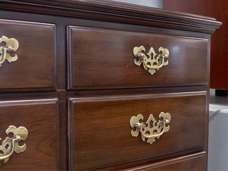 Ethan Allen Georgian Court Cherry Dresser & Mirror