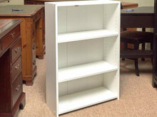 White Laminate 3 Shelf Bookcase