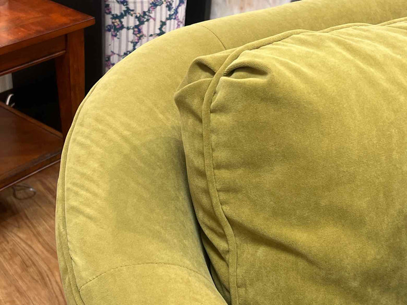 Basset Sofa in Moss Green Microsuede