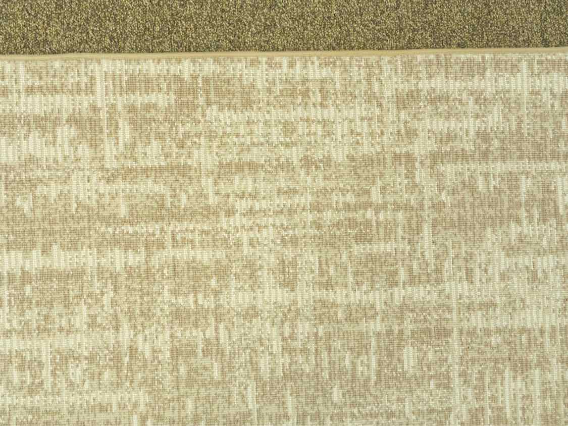 Contemporary Beige & White Area Rug