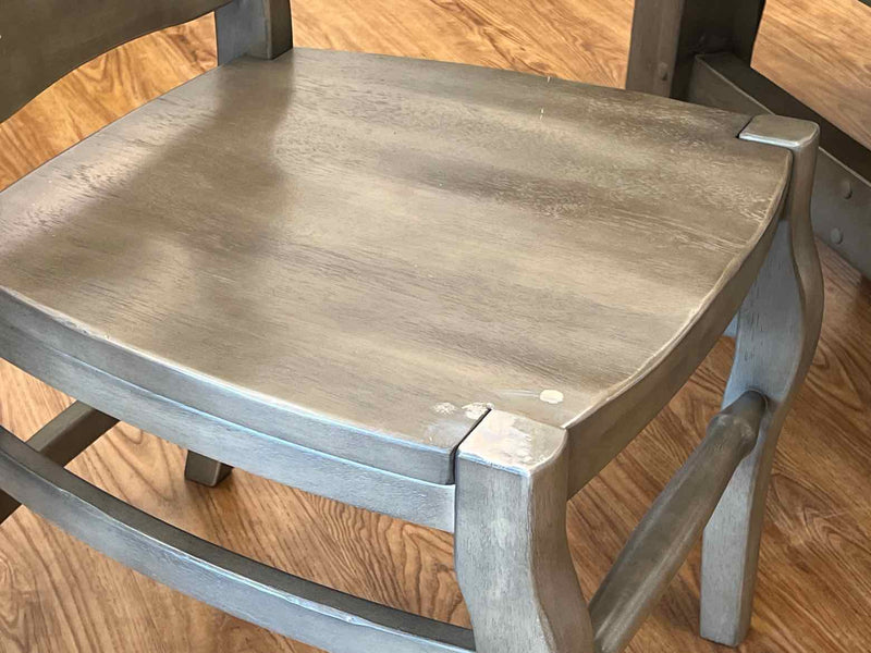 Pottery Barn Rustic Gray Wash Dining Table & 6 Chairs