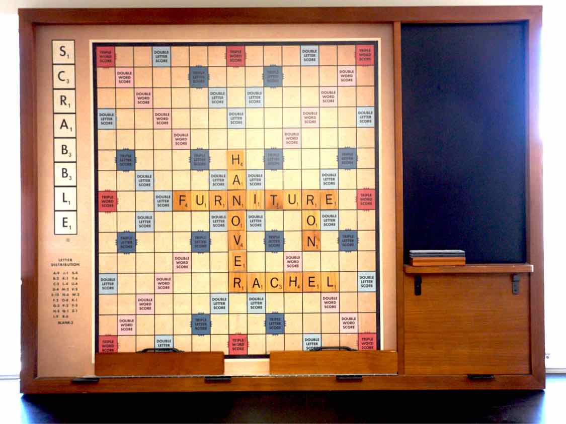 Restoration Hardware Giant  Scrabble Board Wall Decor