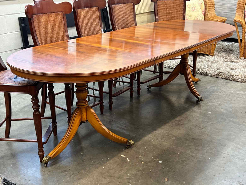 Antique Double Pedestal Dining Table