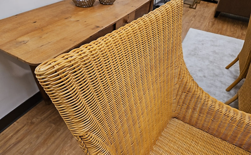 Wicker Wing Chair