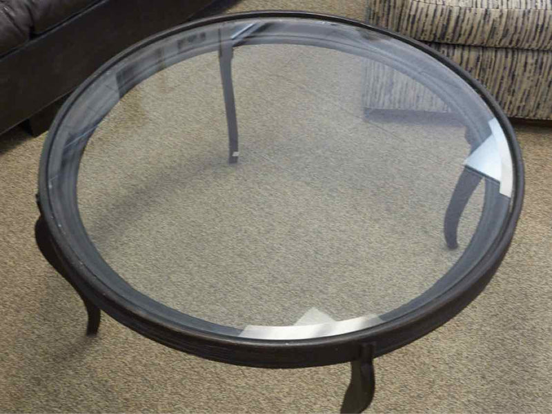 Round Steel Base Cocktail Table