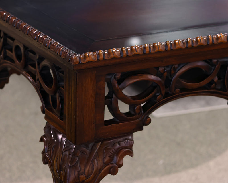 Mahogany Carved Tea Table