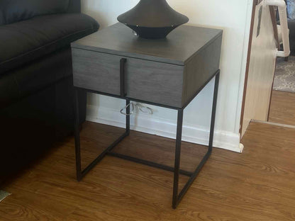 Ethan Allen Grey Wash Nightstand