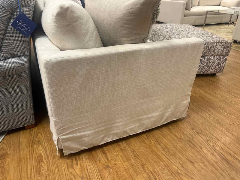 Ivory Linen Sofa