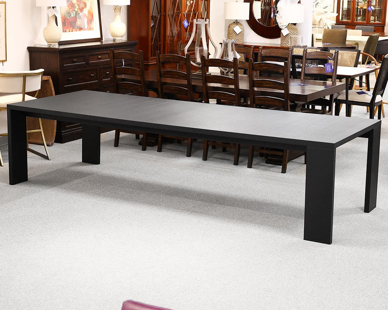 B&B Italia Max Alto Abseo Dining Table in Brushed Black Oak