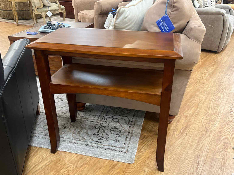 Pair of Espresso Side Tables