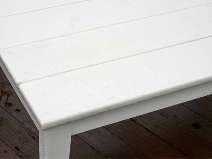 L. L. Bean Outdoor White Weather Resistant Cocktail  Table