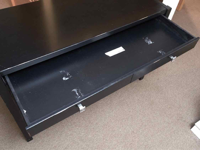 Black Finish 1 Drawer Writing Desk