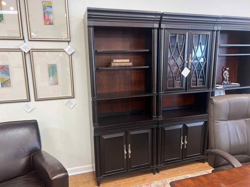 Aspen Home Black Bookcase with Red Undertone