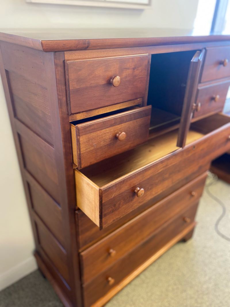 Lexington Cherry Tall  Chest with 8 Cedar Lined Drawers & 1 Door