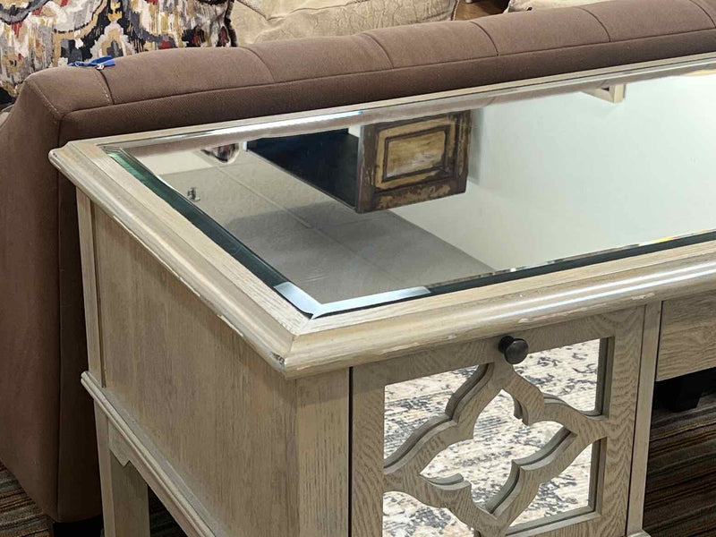 3 Drawer Mirrored Desk