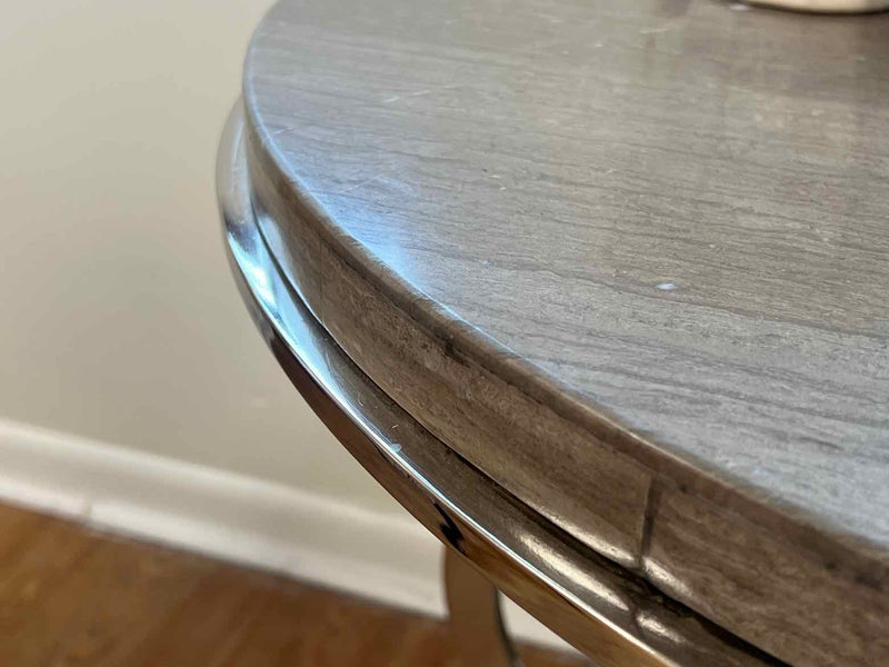 Rosdorf Park Gray Lacquer 'Delahunt' Accent Table