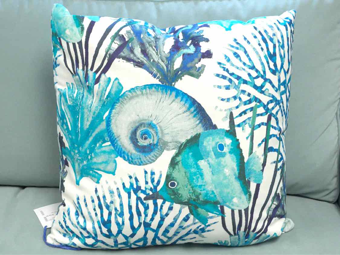 "St. Topaz Ocean" Accent Pillow