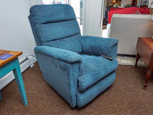 La-Z-Boy Power Recliner In Light Blue Performance Velvet Upholstery