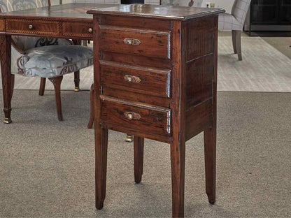 Rustic Pride Sasser Three Drawer Alderwood Side Table