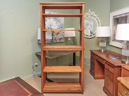 Cherry 5 Shelf Bookcase