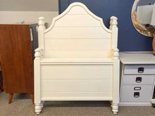 Pair of Custom White Arch Top Twin Beds