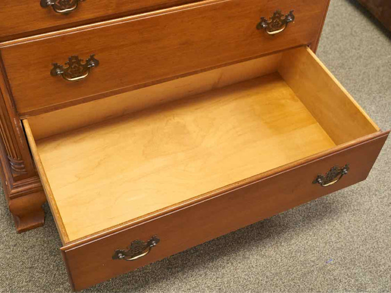 Maple Chest W/ Secretary Drop Drawer