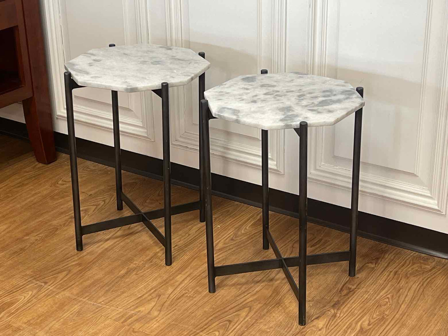 Pair of Pottery Barn 'Montague' Side Tables