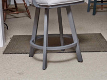 Callee Iron  Swivel Counter Stool In 'Gun Metal Finsih