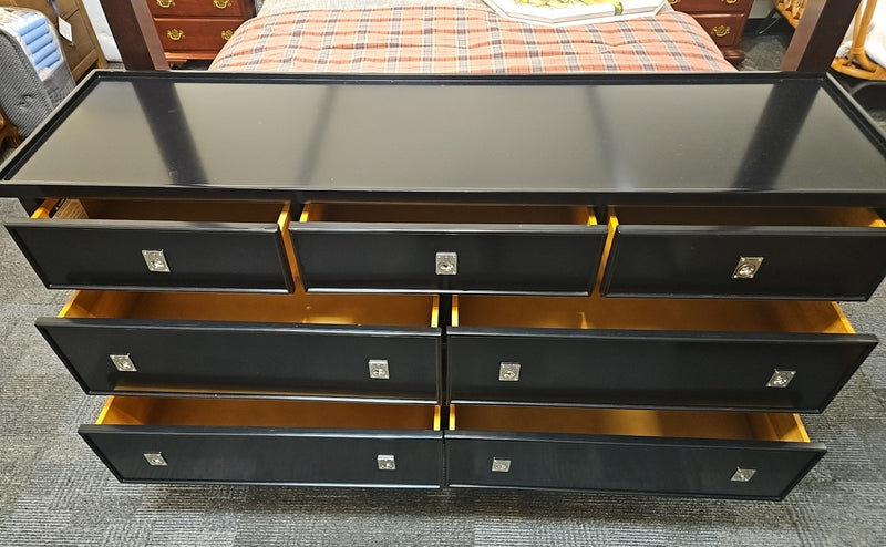 7-Drawer Black Dresser