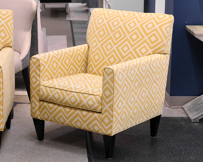 Pair of Rowe Upholstered Arm Charis