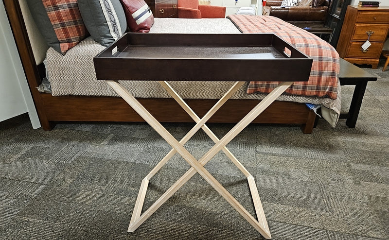 Butler's Side Table on Wooden Base